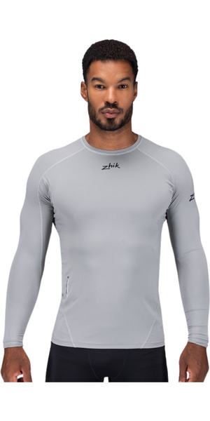 2026 Zhik Mens Eco Spandex LT Long Sleeve Baselayer Top DTP-0163-M-PLT - Platinum
